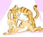  all_fours ambiguous_penetration antelope anthro ass_up disney doggystyle duo feline female from_behind_position gazelle gazelle_(zootopia) male male/female mammal nontoxo nude penetration sex simple_background sparkles tiger tiger_dancer_(zootopia) zootopia 