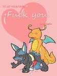  &lt;3 2012 all_fours anal anal_penetration animal_genitalia animal_penis blush canine_penis cum cum_in_ass cum_inside cum_on_ground cum_while_penetrated cumshot doggystyle dragonite duo ejaculation english_text erection eyes_closed from_behind_position holidays knot kyrio lucario male male/male male_penetrating nintendo open_mouth orgasm penetration penis pok&eacute;mon pok&eacute;mon_(species) sex simple_background smile text tongue valentine&#039;s_day video_games wings 
