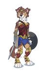  australian_shepherd canine clothing dog female mammal marvel nicole_(savestate) red_merle savestate tim_weeks weapon wonder_woman 