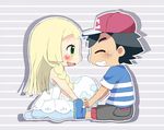  kuriyama lillie_(pokemon) pokemon pokemon_(anime) pokemon_sm pokemon_sm_(anime) satoshi_(pokemon) 