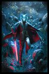  2017 anthro black_nose canine digital_media_(artwork) fur lightsaber male mammal melee_weapon multicolored_fur sith space star_wars tacklebox weapon wolf 