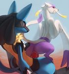  anus blue_fur butt duo eracin female feral fur lucario male male/female mienshao nintendo open_mouth penetration penis pok&eacute;mon pok&eacute;mon_(species) pussy pussy_juice raised_tail red_eyes sex vaginal vaginal_penetration video_games 