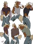  2016 absurd_res anthro brown_fur bulge clothed clothing digital_drawing_(artwork) digital_media_(artwork) equine erection fur hi_res horse male mammal multicolored_fur multiple_poses omorashi pants peeing penis_outline pose simple_background solo two_tone_fur urine warmbodies watersports wetting white_background white_fur 