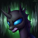  2017 absurd_res ambiguous_gender changeling digital_media_(artwork) drone_(mlp) feral friendship_is_magic hi_res horn my_little_pony setharu solo 