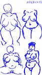  belly big_breasts breasts deep_navel faceless_female female hair maverick115 short_hair slightly_chubby thick_thighs 