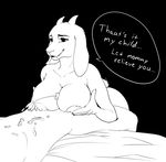  anthro areola black_background breasts caprine cum cum_on_self cumshot dialogue ejaculation english_text faceless_male female goat haaru horn lying male male/female mammal mature_female monochrome nipples orgasm penis sex simple_background smile text titfuck toriel undertale video_games 
