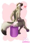  anthro arctic_fox butt canine clothing flak fox male mammal panties solo thewhitefalcon underwear 