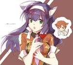  1girl animal_ears blue_hair cat_ears cat_tail cyaca_ab fire_emblem fire_emblem:_akatsuki_no_megami fire_emblem:_souen_no_kiseki green_eyes hairband long_hair orange_hair rhys tail wayu_(fire_emblem) 