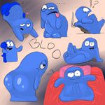  &lt;3 2017 balls cartoon_network da~blueguy foster&#039;s_home_for_imaginary_friends looking_at_viewer male not_furry penis sweat uncut 