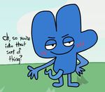  animate_inanimate animated bfb bfdi blush crotch_tentacles four_(bfb) male not_furry penis sewergnats tentacles text 
