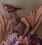  blood bone eating gamera_(series) giant_monster gore gyaos kaijuu monster no_humans ribs wings 