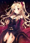  ainili breast_hold cleavage ereshkigal_(fate/grand_order) fate/grand_order signed thighhighs 