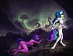  all_fours anthro bdsm bondage bound breasts chain collar dickgirl dickgirl/female equine erection female friendship_is_magic intersex intersex/female mammal my_little_pony nipples nude open_mouth penis princess princess_celestia_(mlp) quiet-ala royalty slave tentacles twilight_sparkle_(mlp) 