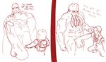  balls bloodsucker crisis cum gay line_art male monochrome nude oral penis plain_background red_and_white s.t.a.l.k.e.r. tentacles white_background 