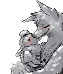  anthro betty_(weaver) canine duo female french_kissing kissing larger_female male mammal nobby_(artist) pack_street predator/prey remmy_cormo romantic_couple size_difference smaller_male tongue tongue_out tree wolf wool 