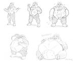  asgore_dreemurr beard belly big_belly boss_monster burping caprine duly_noted facial_hair food goat male mammal pie undertale video_games weight_gain 