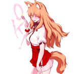  ;d animal_ear_fluff animal_ears ass commentary_request condom cowboy_shot fate/extra fate/extra_ccc fate/extra_ccc_fox_tail fate/grand_order fate_(series) fox_ears fox_tail from_side hakama_skirt higata_akatsuki holding holding_condom long_hair looking_at_viewer one_eye_closed open_mouth orange_eyes orange_hair panties panty_pull pulled_by_self red_scrunchie scrunchie simple_background smile solo sparkle suzuka_gozen_(fate) tail underwear white_background wrist_scrunchie 