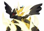  &lt;3 2018 ambiguous_gender blush hug hugging_from_behind legendary_pok&eacute;mon necrozma nintendo pok&eacute;mon pok&eacute;mon_(species) red_eyes snuddi ultra_necrozma video_games zekrom 