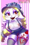  breasts clothing female harriet_(mario) lagomorph legwear low_res mammal mario_bros nintendo nipples rabbit solo stockings super_mario_odyssey suspenders video_games vikhop 