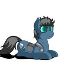  2018 animated blue_fur bubble_gum cute digital_media_(artwork) equine eyewear feral flash_draw flash_draw_(character) fur glasses horse looking_away loop male mammal my_little_pony pony silly_face smile solo standing 
