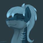  2018 bioluminescence digital_media_(artwork) equine fancharacter female fish glowing hair hi_res lacera_viscera mammal marine my_little_pony restricted_palette shark simple_background smile solo stray_prey 