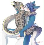  &lt;3 anal anthro blush canine dragon eastern_dragon feline kissing leopard logan_littlehowl makoto1996 male male/male mammal nude scar sex snow_leopard wolf zephyre_razortail 