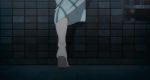 1girl animated animated_gif barefoot climbing feet nishimiya_shouko screencap soles solo yukata 