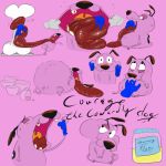  2017 blush cartoon_network courage_the_cowardly_dog da~blueguy oral_vore sleeping vore 