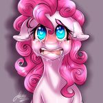  2015 blue_eyes crying earth_pony equine female feral friendship_is_magic hair hi_res horse long_hair mammal mrfatcakes my_little_pony open_mouth pink_hair pinkie_pie_(mlp) pony sad solo tears teeth 