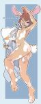  2016 4_toes 5_fingers anthro anus backsack balls bedroom_eyes body_pillow border buckteeth bugs_bunny butt dakimakura_design dakimakura_pillow digital_media_(artwork) electrixocket erection feet foreskin hair half-closed_eyes hi_res humanoid_penis jewelry lagomorph looking_at_viewer looney_tunes lying male mammal mottled_fur necklace nipples nude on_side one_eye_closed open_mouth partially_retracted_foreskin penis penis_tuck perineum pillow pinup plantigrade pose purple_eyes purple_nose rabbit seductive short_hair signature simple_background sleepylp slim soles solo teeth toes uncut vein veiny_penis warner_brothers 