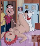  brian_griffin cleveland_brown family_guy glenn_quagmire jester lois_griffin 