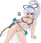  bb blush breasts censored kuontendou large_breasts majikina_mina mina_majikina pussy samurai_shodown samurai_spirits snk 