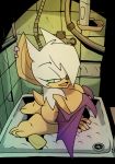  bat big_breasts bigdad breasts convenient_censorship drain female looking_at_viewer mammal nude rouge_the_bat shampoo shower solo sonic_(series) tongue wings 