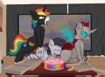  age_difference anal changeling cloudburst equine female horn male male/female mammal marsminer my_little_pony oral rainbow_heart rimming sex unicorn vaginal young zebra 