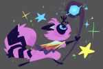  fluffy holding_object magic male mammal procyonid raccoon solo star tectael 