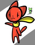  candy cat cute eyelashes feline female food happy mammal safe scarf simple_background sketchbox stalker waving 