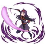  bodysuit konno_yuuki long_hair official_art purple_hair red_eyes sword sword_art_online warrior 