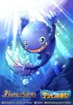  blue_eyes bubble company_name copyright_name digimon fangs fish inosuke_(monstruo) no_humans official_art open_mouth otamamon solo sparkle underwater 