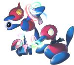  2008 alpha_channel angry attack beak blue_beak blue_body blue_tail energy feral floating group level_difference nintendo pink_body pok&eacute;mon pok&eacute;mon_(species) porygon porygon-z porygon2 scarf simple_background transparent_background video_games zaikudo 