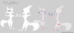  2018 anthro butt canine disney english_text featureless_crotch female flat_chested fox grey_background mammal matchstick model_sheet mouth_hold nude one_eye_closed simple_background skye_(zootopia) solo standing text url yitexity zootopia 