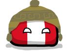  2017 ambiguous_gender animate_inanimate aratharmx ball chullo empty_eyes happy hat looking_at_viewer no_pupils peru polandball simple_background solo 