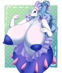  &lt;3 4_fingers anthro anthrofied big_breasts big_butt blue_hair blush breasts butt cute female hair hi_res huge_breasts hyper hyper_breasts long_hair mammal marine megustalikey merfolk nintendo nipples open_mouth pinniped pok&eacute;mon pok&eacute;mon_(species) pok&eacute;morph primarina pussy raised_arm smile video_games 