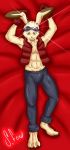  anime clothing king_kazma lagomorph male mammal rabbit solo sonnyfox summer_wars 