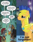  2018 armor dialogue english_text equine flash_magnus_(mlp) flash_sentry_(mlp) friendship_is_magic galea horse male mammal mlp-silver-quill my_little_pony pegasus pony rockhoof_(mlp) tears text wings 