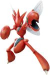  3d_(artwork) alpha_channel arthropod claws digital_media_(artwork) hi_res insect insect_wings insectoid looking_at_viewer nintendo official_art pok&eacute;mon pok&eacute;mon_(species) pokken_tournament red_body scizor simple_background transparent_background video_games wings yellow_eyes 