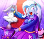  2018 bugs_bunny cape clothing duo equestria_girls female hat human lagomorph looney_tunes male mammal my_little_pony rabbit the-butcher-x trixie_(eg) warner_brothers wizard_hat 
