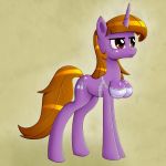  boobhorse bra breasts clothed clothing cutie_mark deusexequus digital_media_(artwork) equine female hair horn horse mammal my_little_pony pony simple_background standing underwear what 