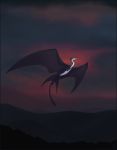  ambiguous_gender digital_media_(artwork) dragon dschunai flying membranous_wings spines wings 