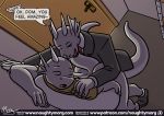  anal anal_penetration anthro brothers comic cum cum_inflation dragon duo eyes_closed incest inflation male male/male mammal naughtymorg penetration sibling 