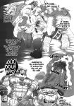  anal anal_penetration anthro balls canine comic crossover duo feline grimoire_of_zero horkeukamui humanoid_penis internal male male/male mammal mercenary_(character) monochrome muscular muscular_male penetration penis tiger tokenworks tokyo_afterschool_summoners wolf 